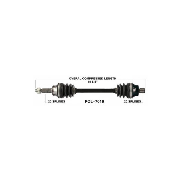 Wide Open OE Replacement CV Axle for POL REAR 300HAWKEYE/300/400SMAN POL-7016 - main